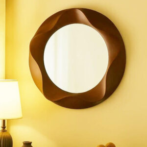 circle mirror frame for wall – wooden design | woodoracraft