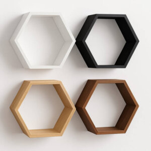 Hexagon Honeycomb Wall Shelf